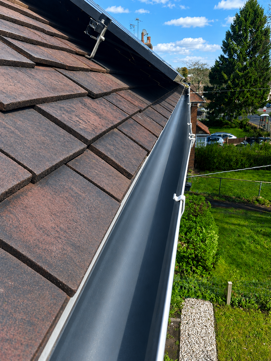 Gutter Clean Result β Free-Flowing Channel
